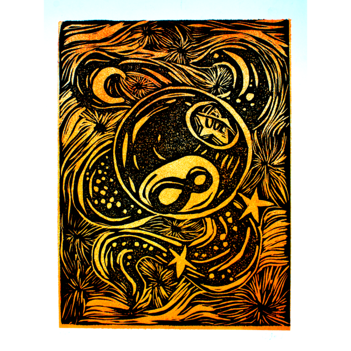 8 Ball - Neon Orange