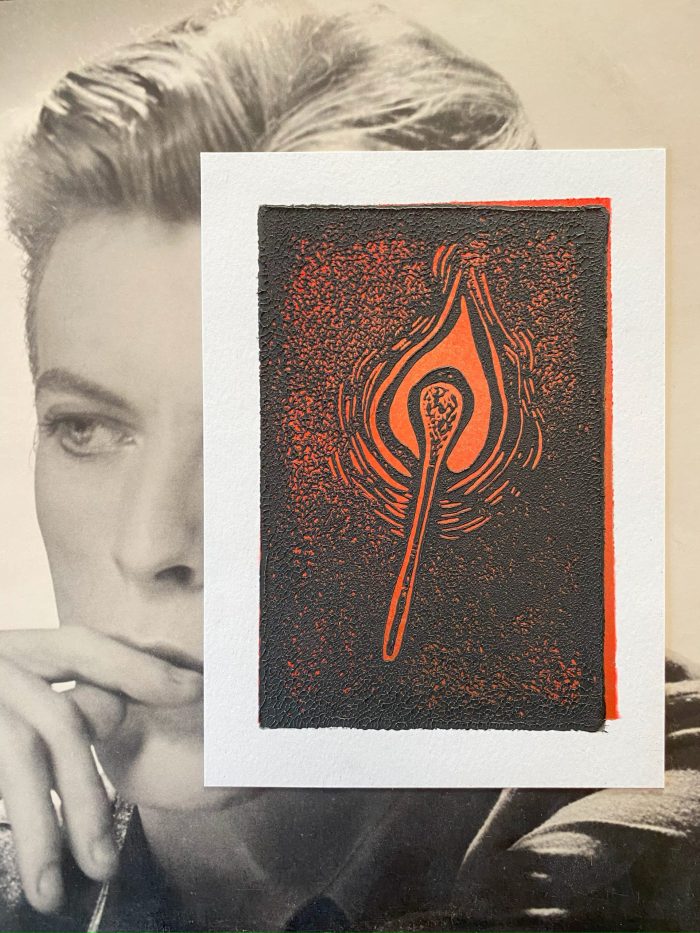 Lucky Strike - Copper, Gold, Blood Orange on White