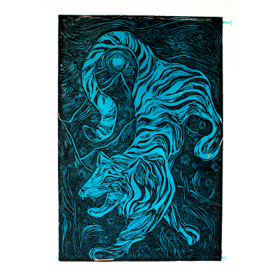 Tiger - Blue